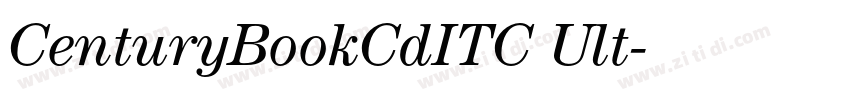 CenturyBookCdITC Ult字体转换